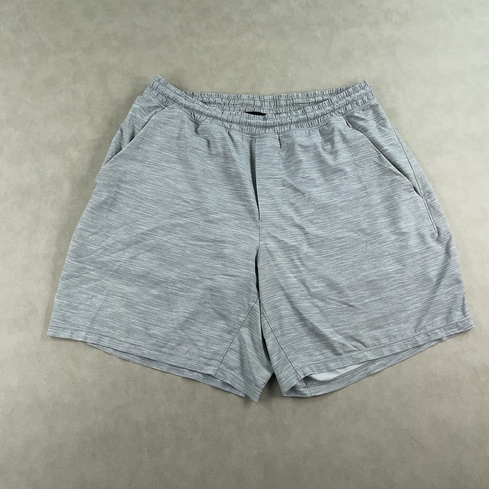 Lululemon Shorts Mens Large Pace Breaker Heather Gray 7" Lined Workout Gym